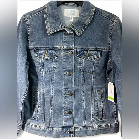 Time and Tru Women's Denim Jacket, Size S, Blue | New - Picture 5 of 7